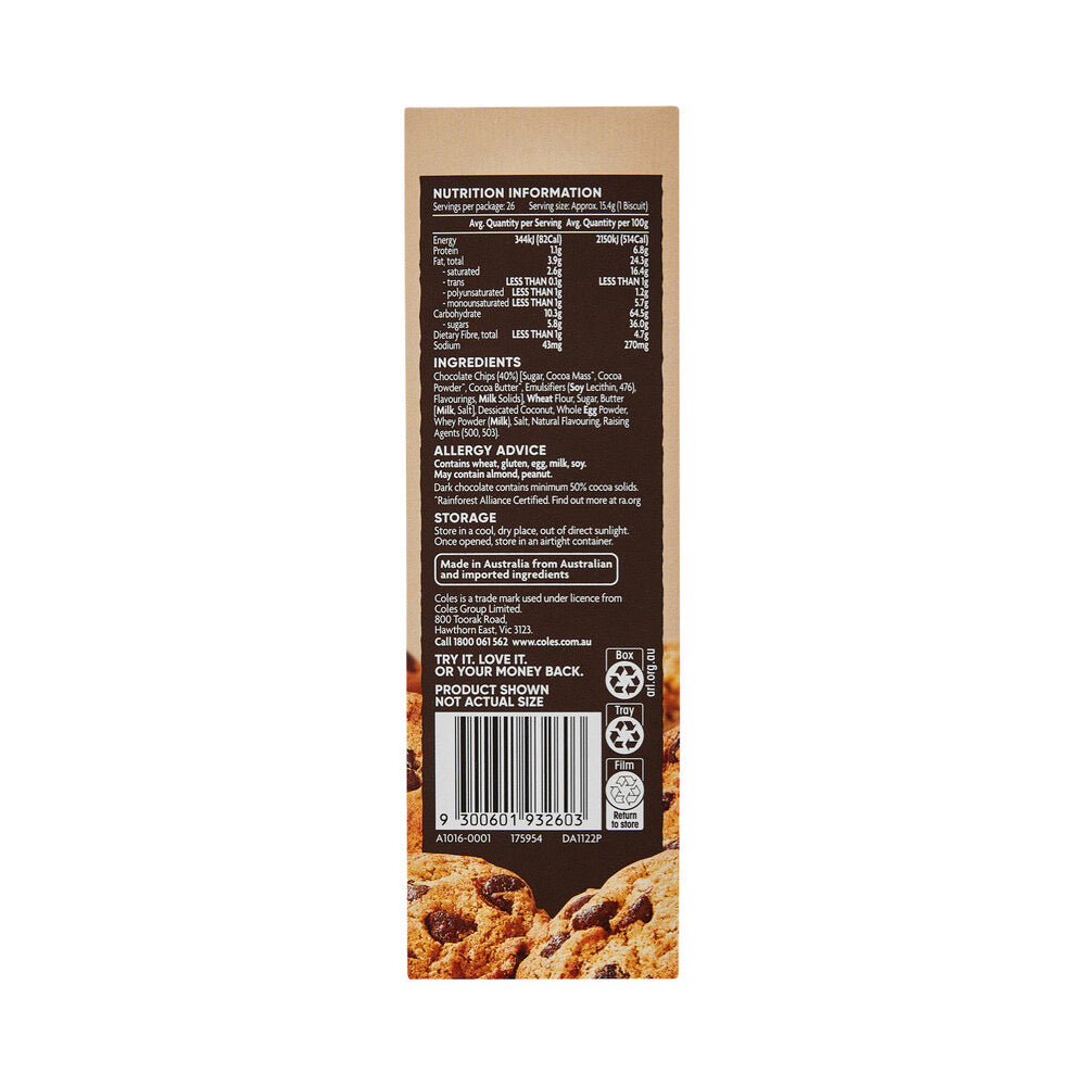 Coles Ultimate Cookies 400g