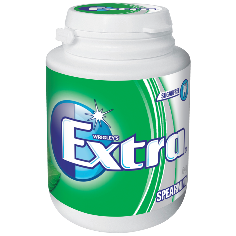 SECONDS Wrigley's Extra Spearmint Sugarfree Gum Bottle