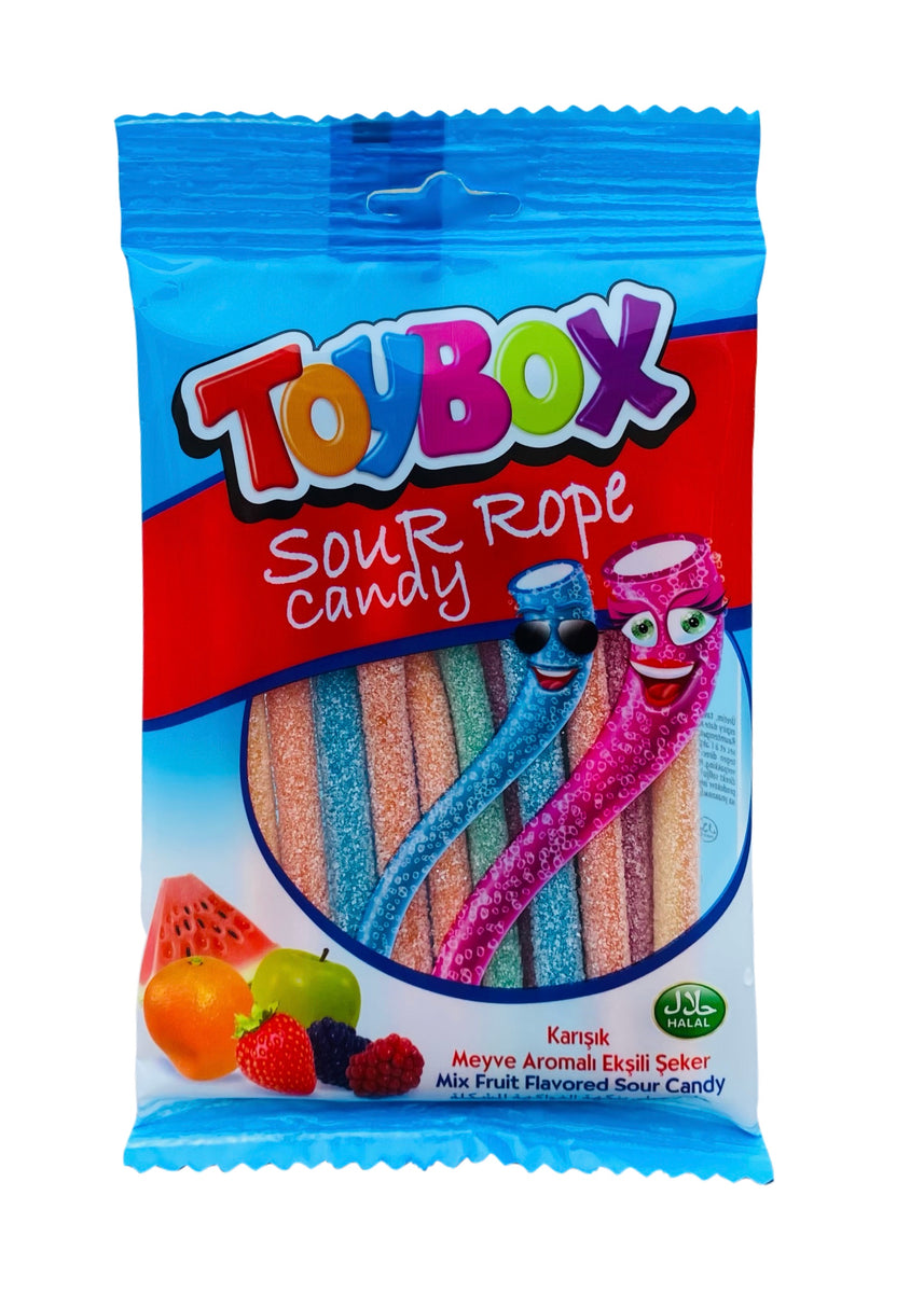 Toybox Sour Rope Candy80g Lollyworld NZ