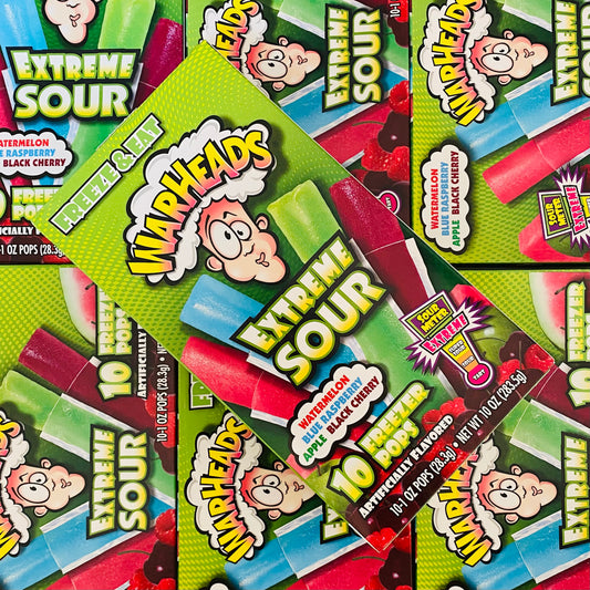 Warheads Extreme Sour Freezer Pops 10 Pack