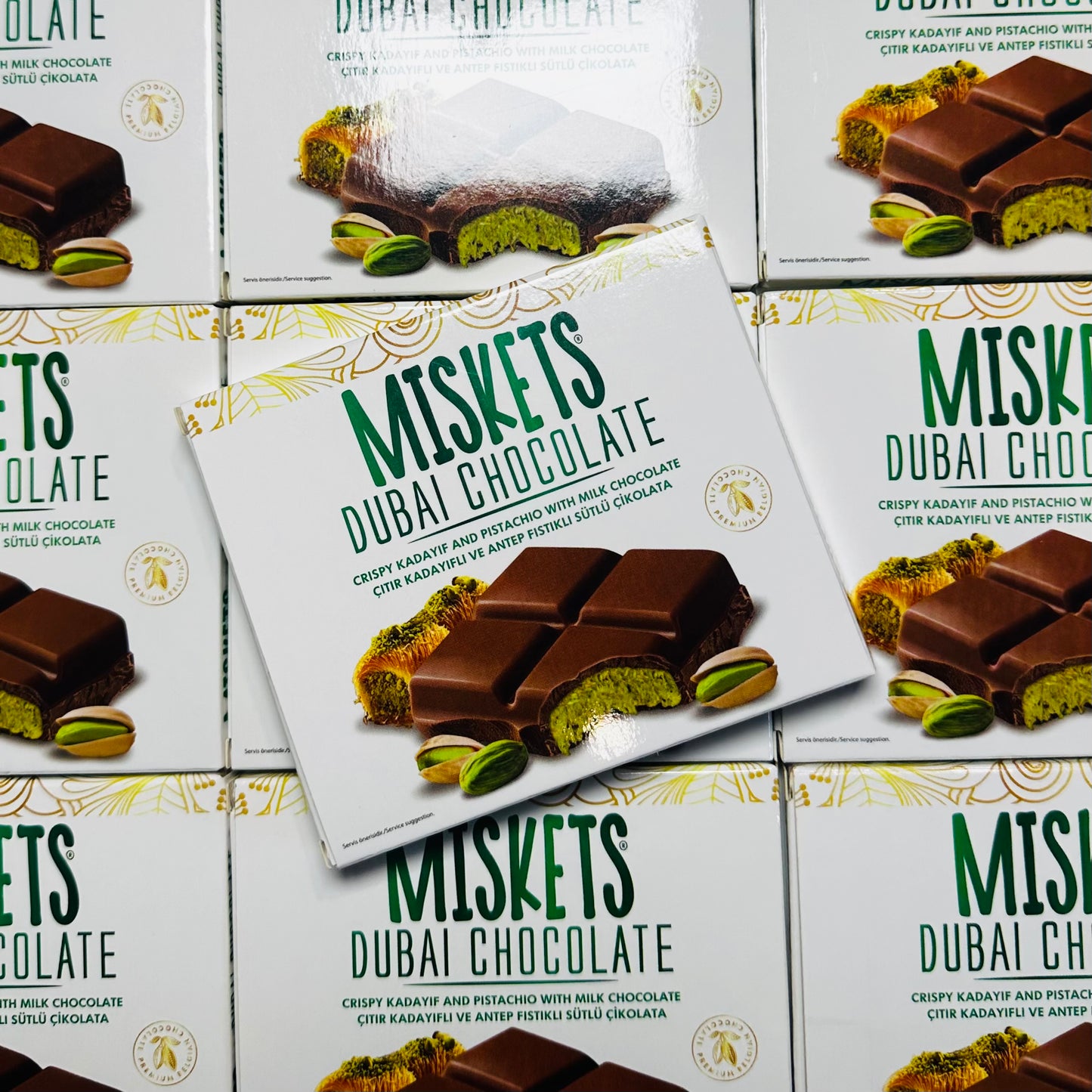 Miskets Dubai Chocolate- Pistachio & Kadayif 100g