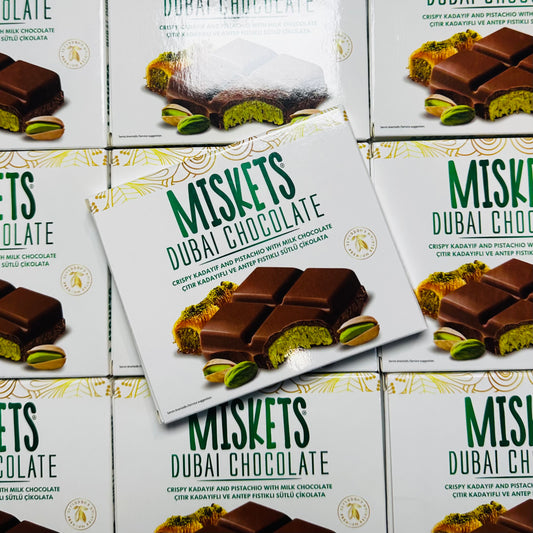 Miskets Dubai Chocolate- Pistachio & Kadayif 100g