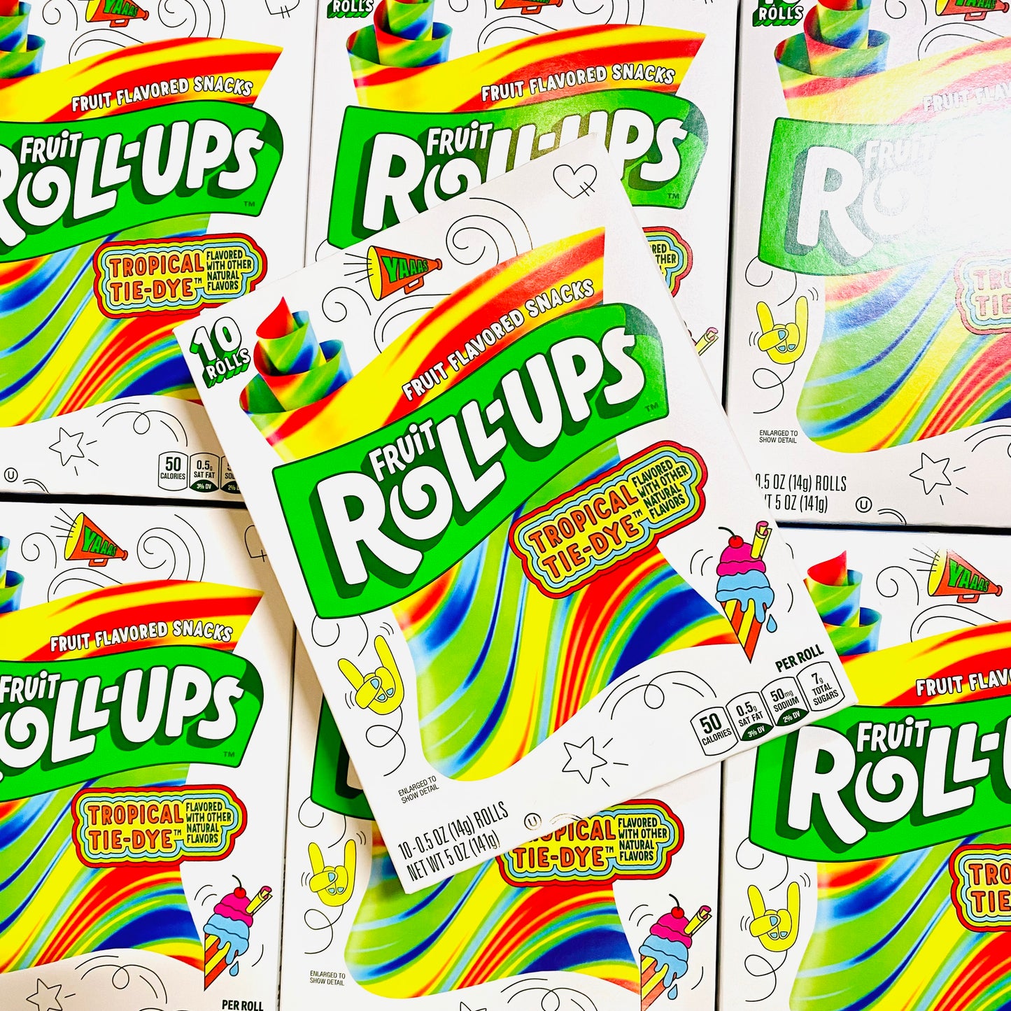 Fruit Roll Ups Tropical Tie-Dye 10 pcs