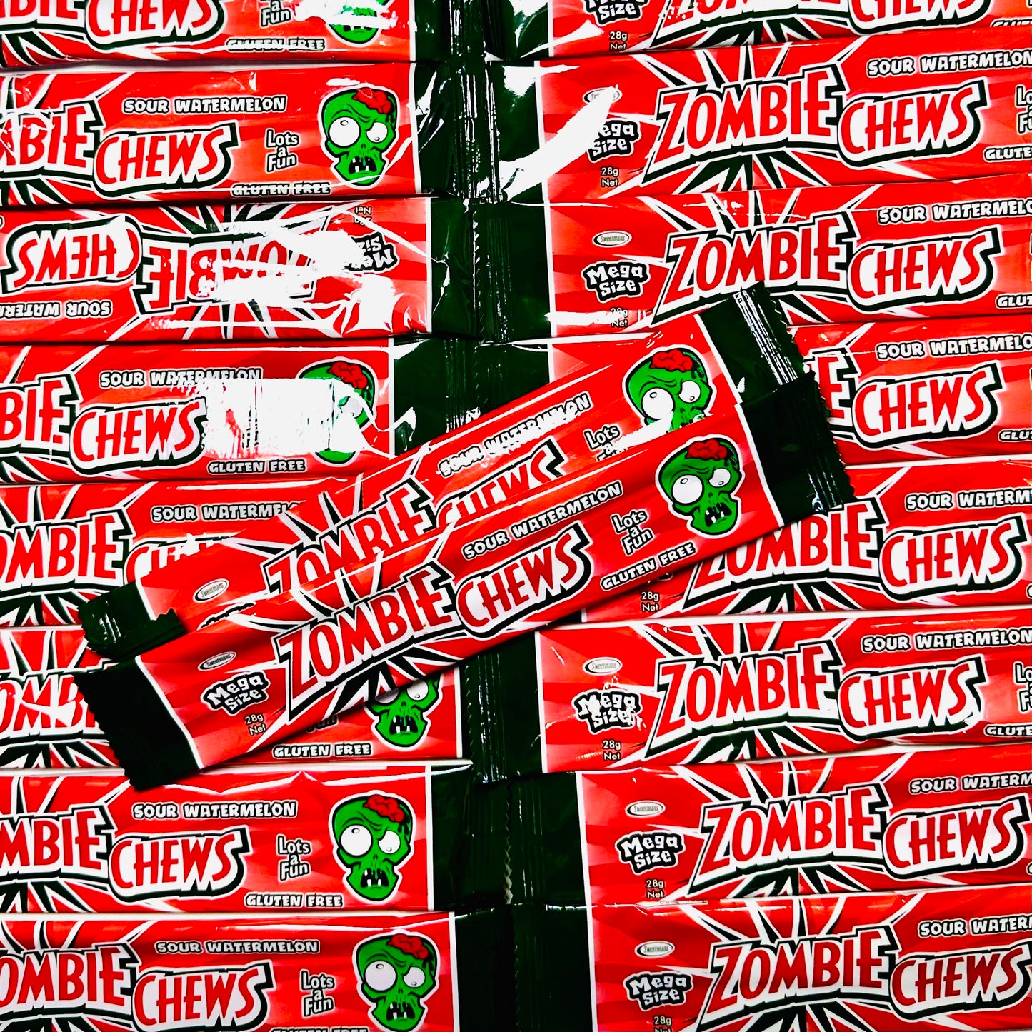 Zombie Chews- Sour Watermelon 28g