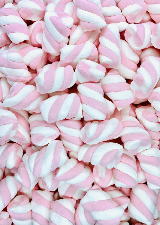 Pink & White Marshmallow Twists