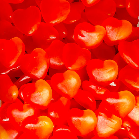 Gummy Peach Hearts