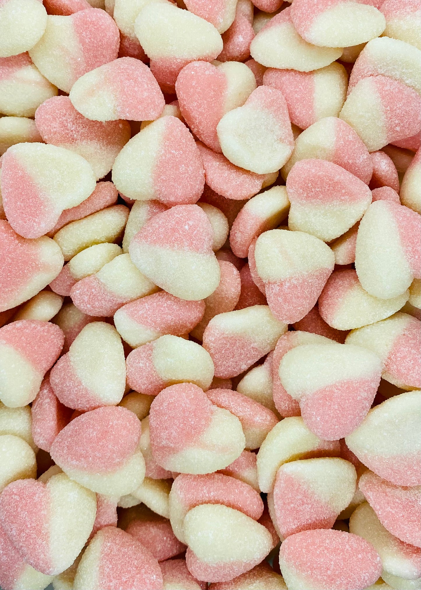 Pink and White Hearts