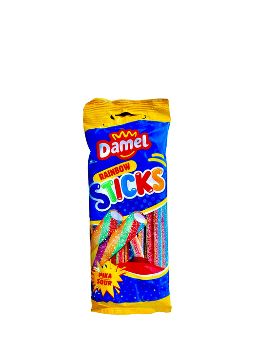 Damel Sour Rainbow Sticks 100g