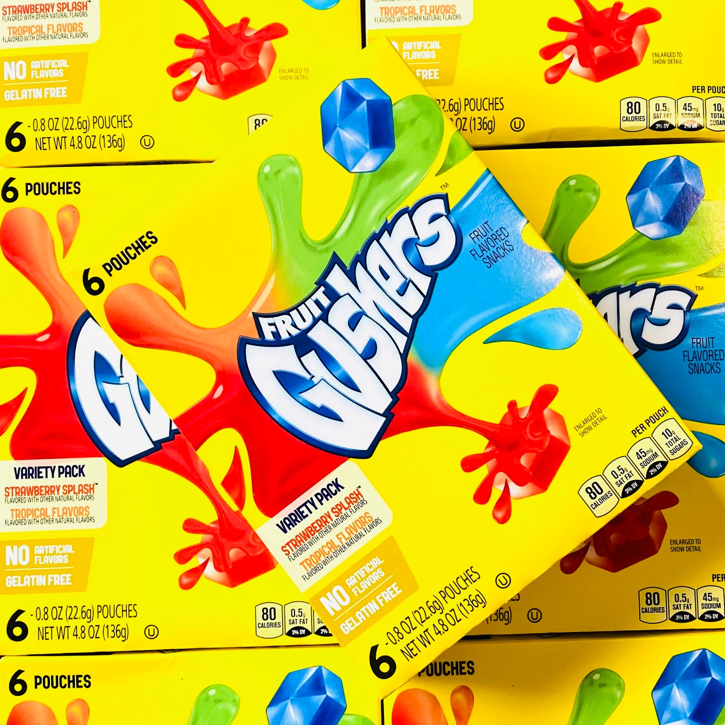 SECONDS Fruit Gushers Box of 6 bags