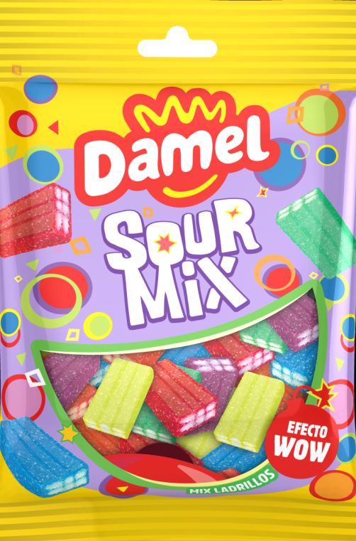 Damel Sour Mix Bricks 80g